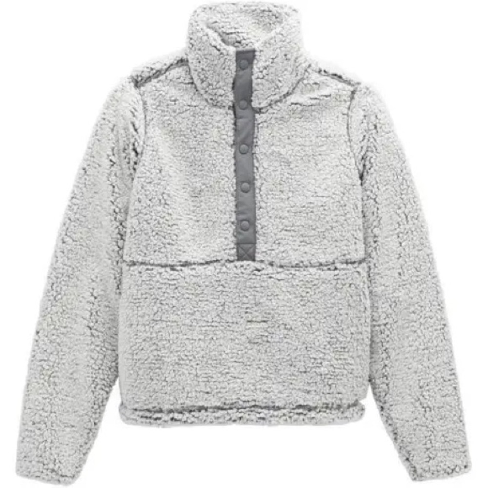 Prana Polar Escape Snap Up. Gray Sherpa, Size Small, NEW with Tags.